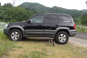 花森湖にて 愛車.JPG
